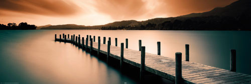 Плакат Wooden landing jetty