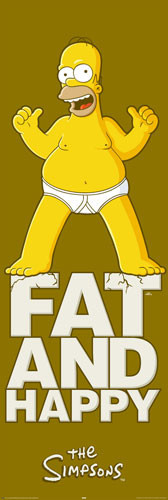 Плакат THE SIMPSONS - fat and happy