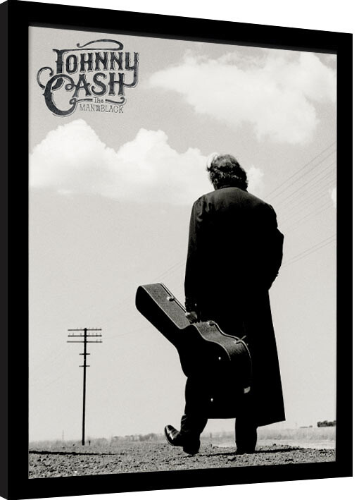 Κορνιζαρισμένη αφίσα Johny Cash - The Man in Black