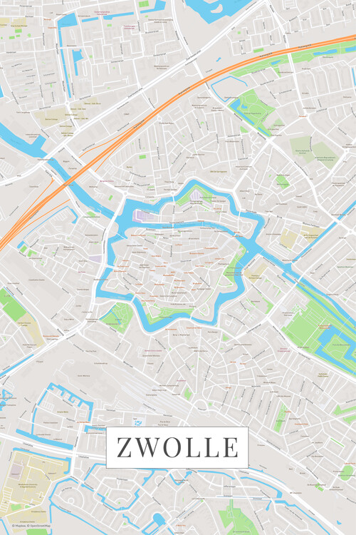 Плакат Zwolle color