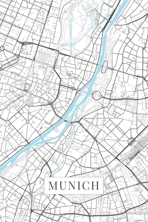 Αφίσα Munich white