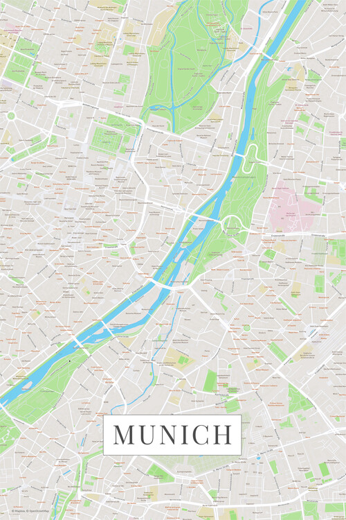 Плакат Munich color