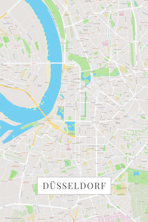 Плакат Dusseldorf color