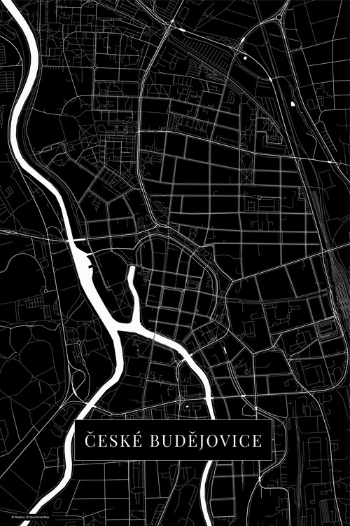 Плакат České Budějovice black