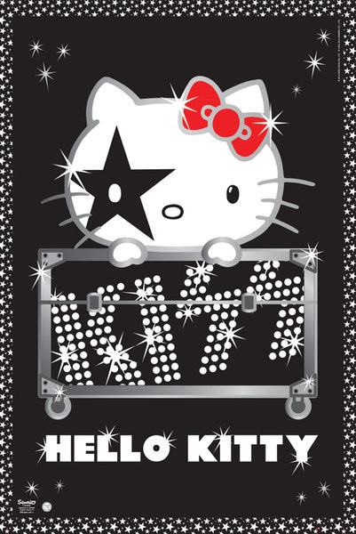 Poster HELLO KITTY - kiss tour | Wall Art | 3+1 FREE | Abposters.com