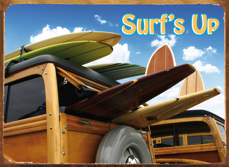 Metallikyltti SURF'S UP