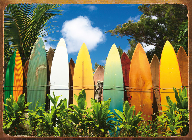 Μεταλλική πινακίδα SURFBOARDS