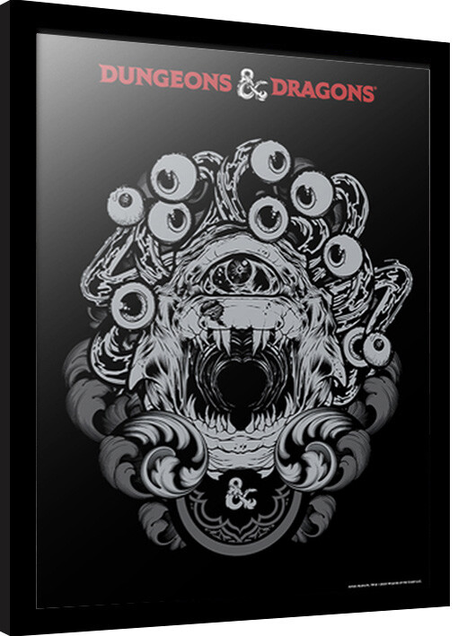 Framed Poster Dungeons & Dragons Beholder