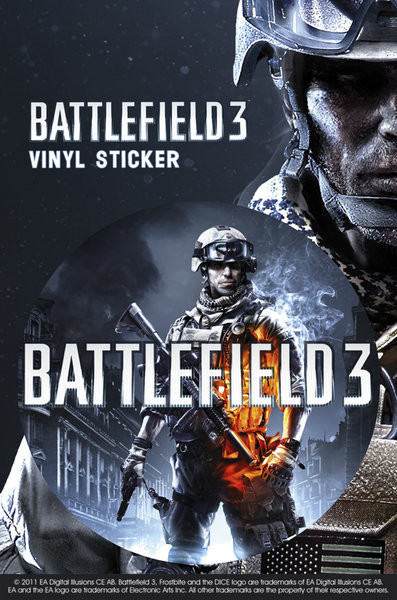 Autocolantes Battlefield 3 – limited edition