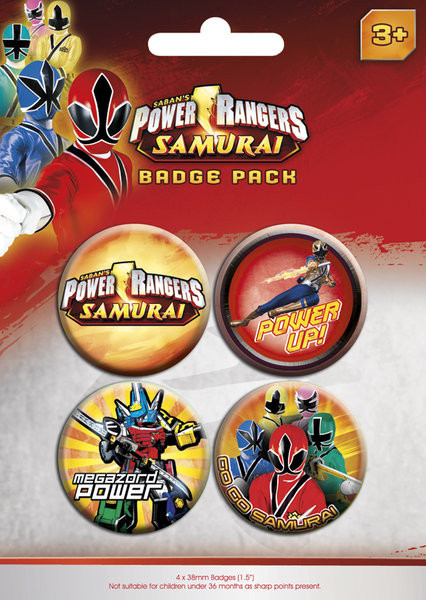 Conjunto de crachás POWER RANGERS - pack 1