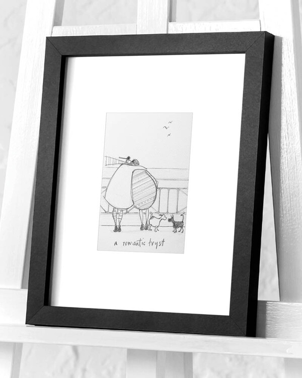 Uokvirjen plakat Sam Toft - A Romantic Day