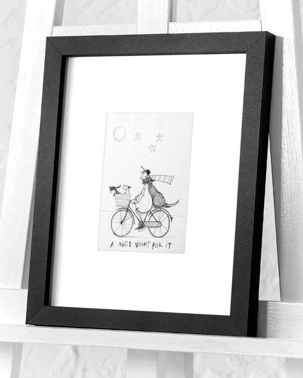 Uokvirjen plakat Sam Toft - A Nice Night For It