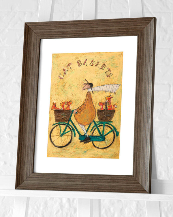Kehystetty juliste Sam Toft - Cat Baskets