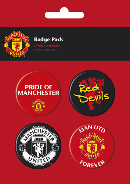 Badge set MAN UNITED - pack 2