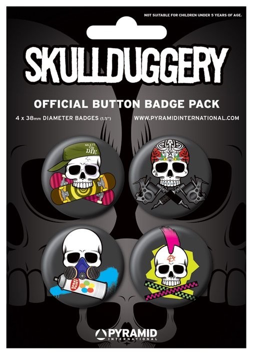 Badge set SKULLDUGGERY