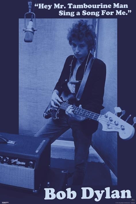 Αφίσα Bob Dylan - mr.tambourine man