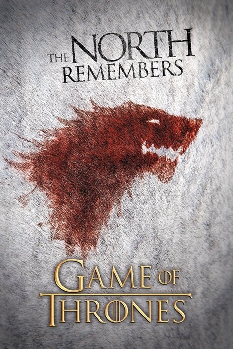 Плакат GAME OF THRONES - wolf