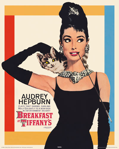 Плакат AUDREY HEPBURN - breakfast at tiffany's