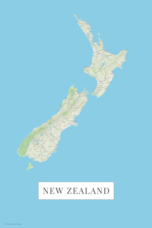 Плакат New Zeland color