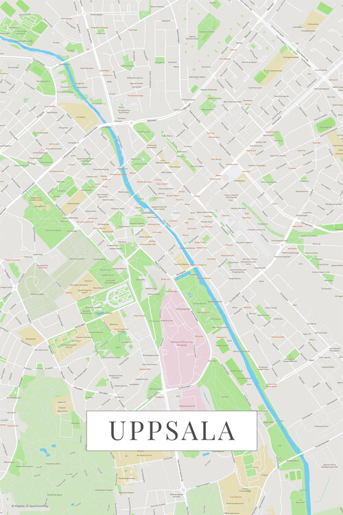 Плакат Uppsala color