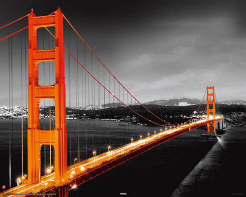Плакат San Francisco - golden gate