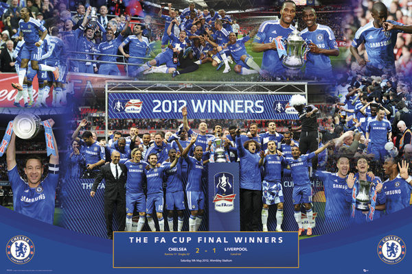 Плакат Chelsea - fa cup winners 11/12