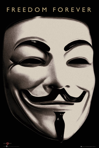 Poster V FOR VENDETTA - mask