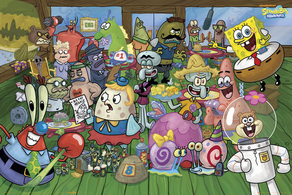 Poster SPONGEBOB - characters