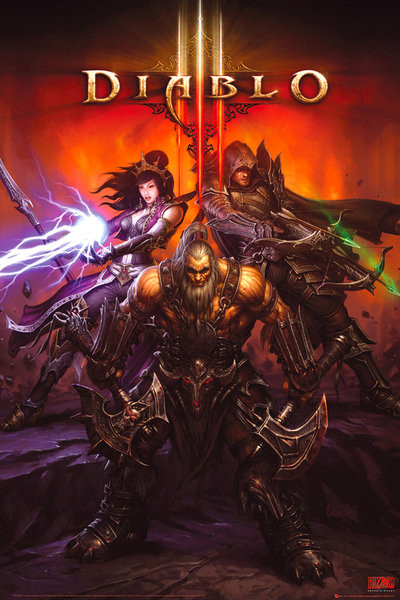 Плакат Diablo III - heroes
