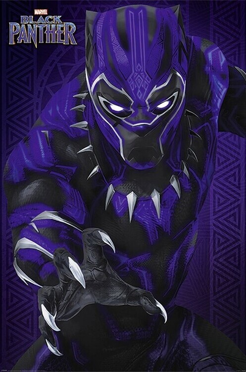 Плакат Black Panter - Glow