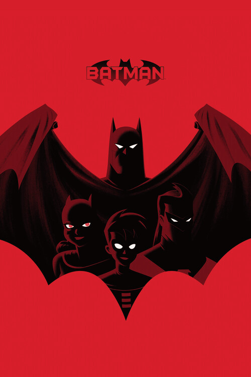 Плакат Batman with little Titans