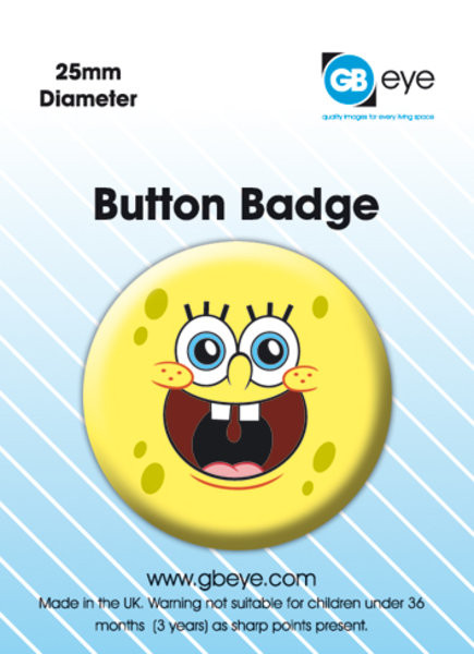 Badge Spongebob Happy