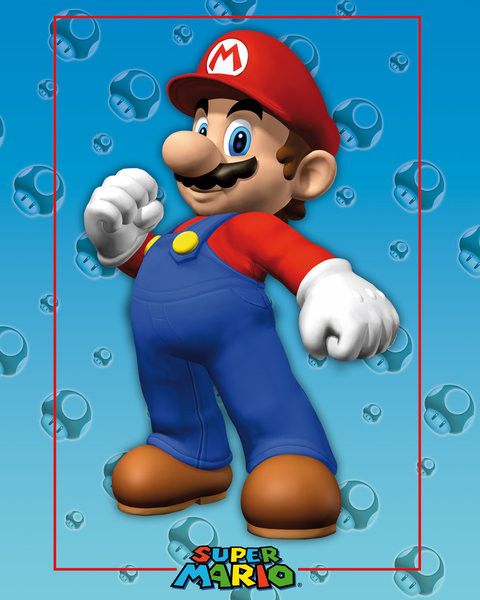 Плакат Nintendo - super mario