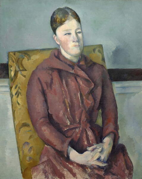 Плакат Madame Cézanne in a Yellow Chair, 1888-90