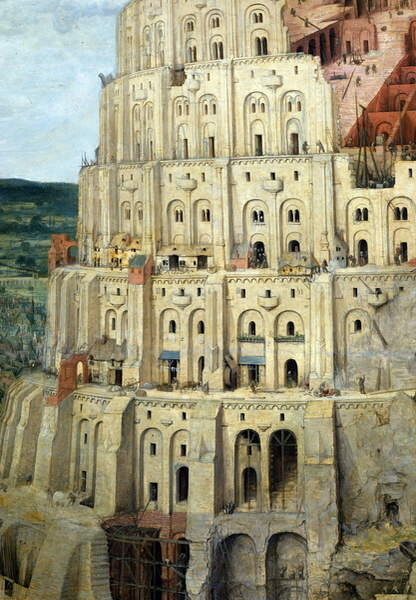 Принти на полотні The Tower of Babel, 1563
