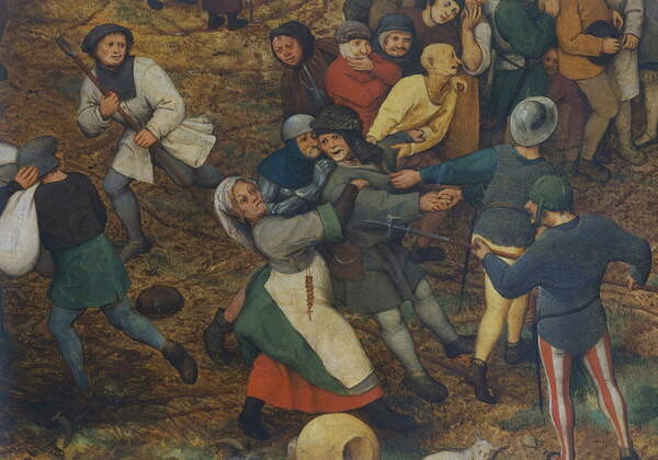 Принти на полотні Procession to Calvary, 1564, detail