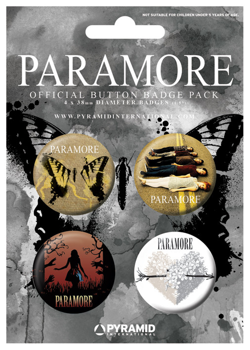 Badge set PARAMORE - bury the castle