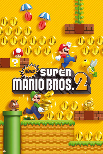 Poster Super Mario Brothers Wall Art 3+1 FREE Europosters