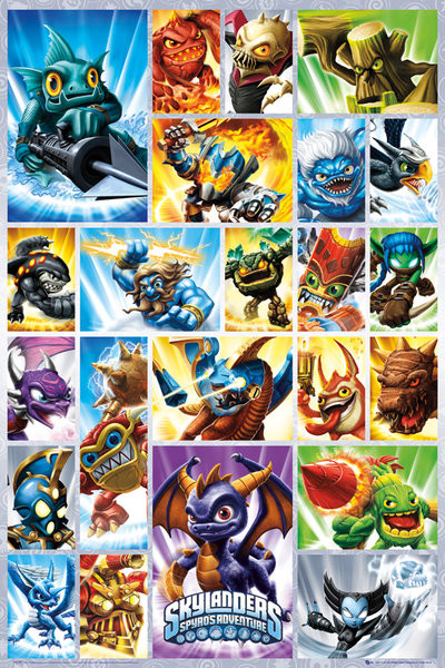 Плакат Skylanders Spyro - grid