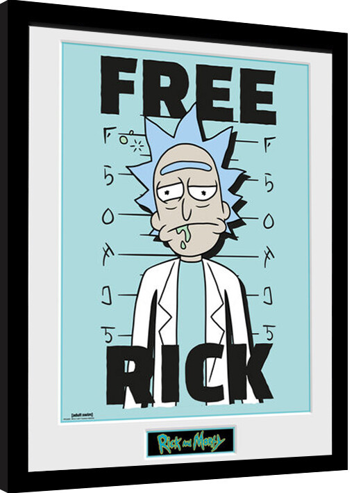 Рамкиран плакат Rick and Morty - Free Rick