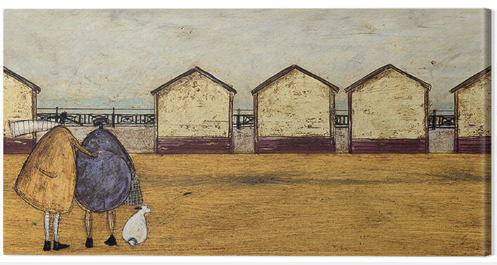 Принти на полотні Sam Toft - Looking Through The Gap In The Beach Huts