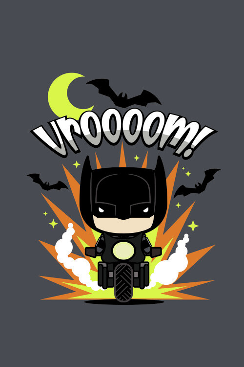 Αφίσα Batman-Batcycle
