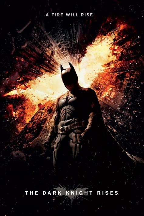 Плакат BATMAN DARK KNIGHT RISES - a fire will rise