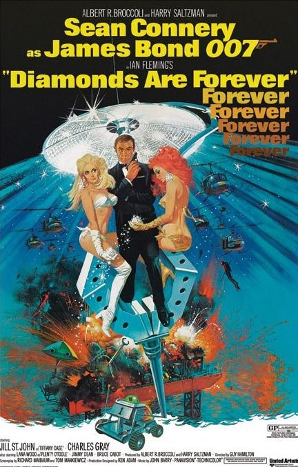 Плакат JAMES BOND 007 - diamonds are forever