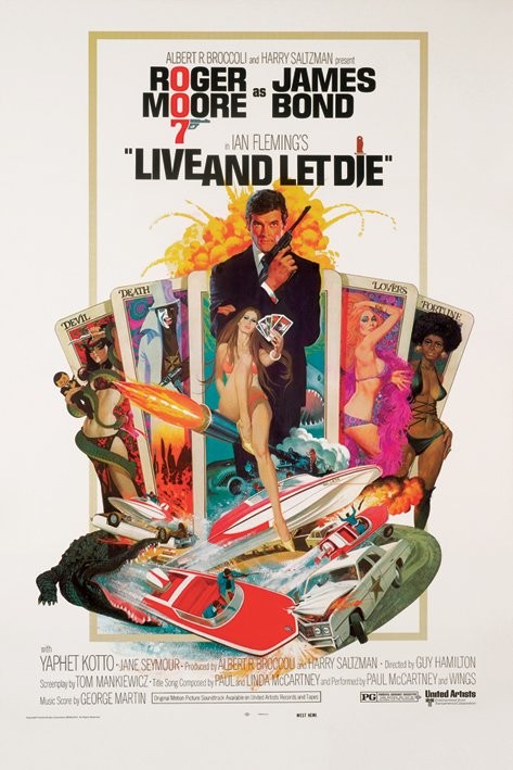 Плакат JAMES BOND 007 - live and let die