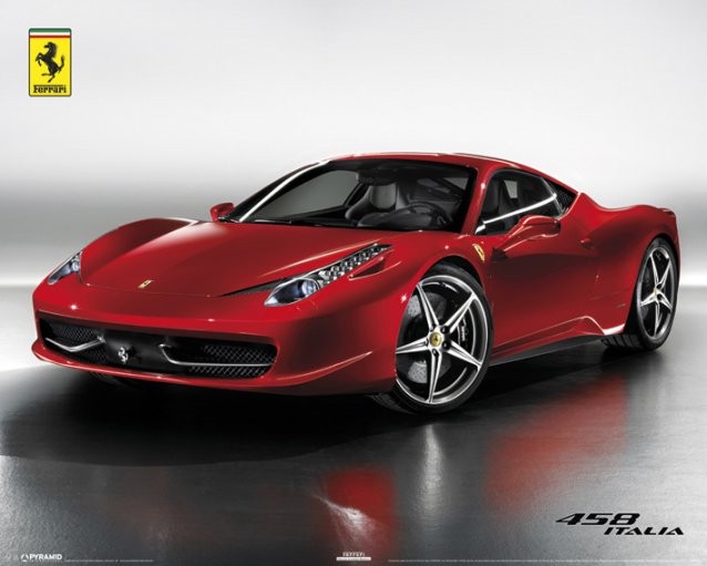 Плакат FERRARI 458 - italia