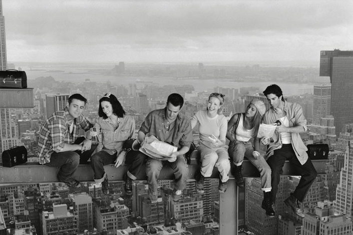 Framed Poster Friends - Lunch On A Skyscraper
