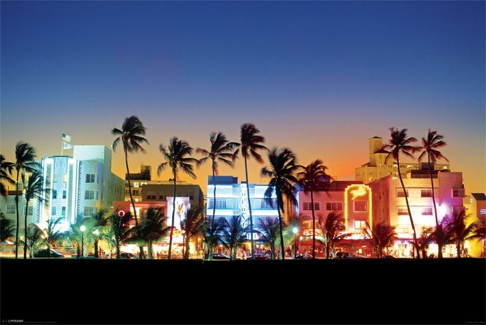Плакат Ocean drive Miami