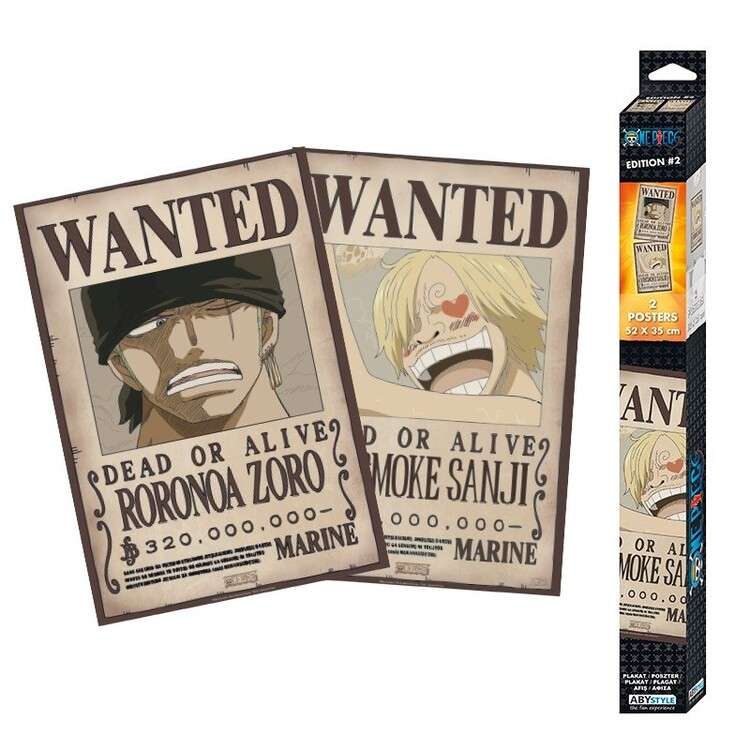 Σετ δώρου One Piece - Wanted Zoro & Sanji