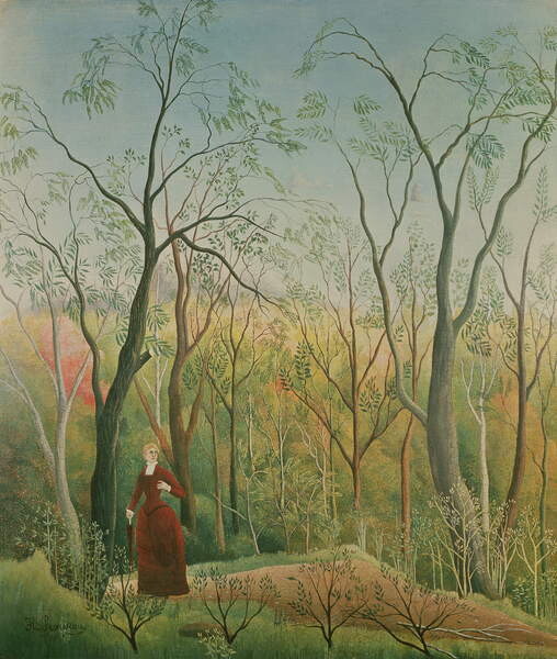 Juliste The Walk in the Forest, 1886-90
